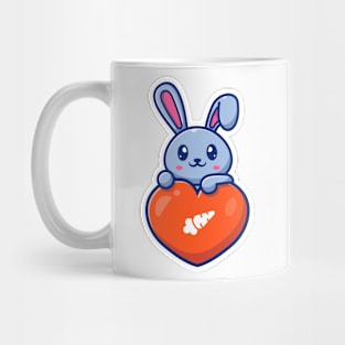 Cute rabbit love Mug